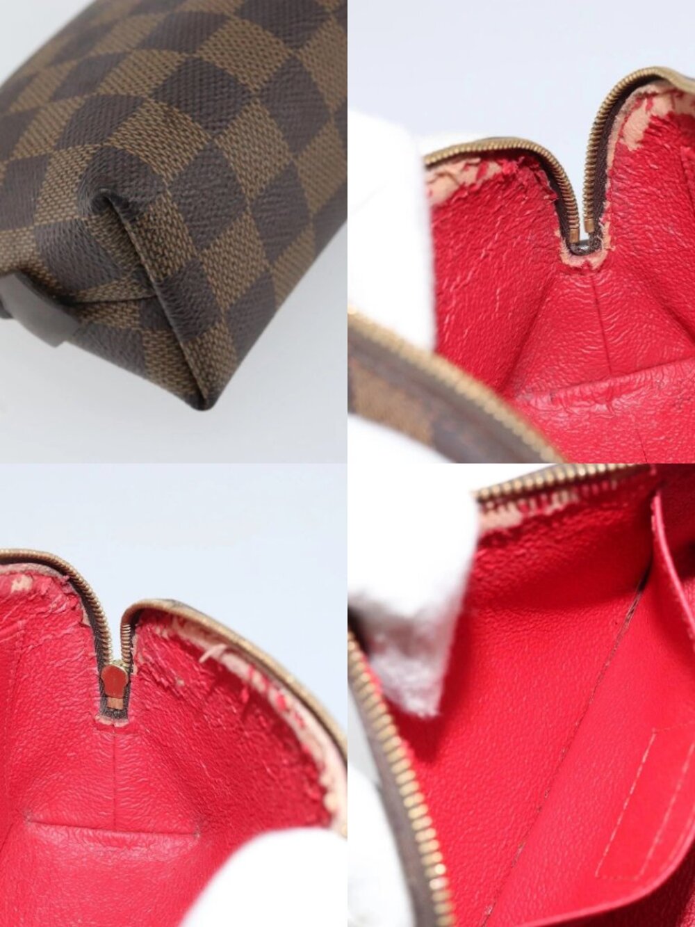 LOUIS VUITTON Damier Ebene Pochette Cosmetic PM Pouch N47516 LV Auth 169121 - Picture 16 of 16